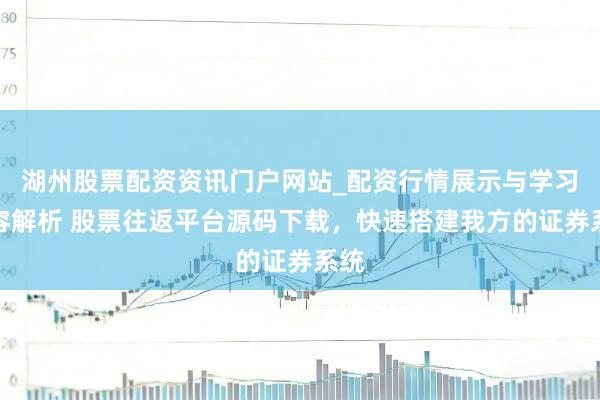 湖州股票配资资讯门户网站_配资行情展示与学习内容解析 股票往返平台源码下载，快速搭建我方的证券系统