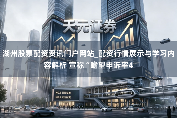 湖州股票配资资讯门户网站_配资行情展示与学习内容解析 宣称“瞻望申诉率4